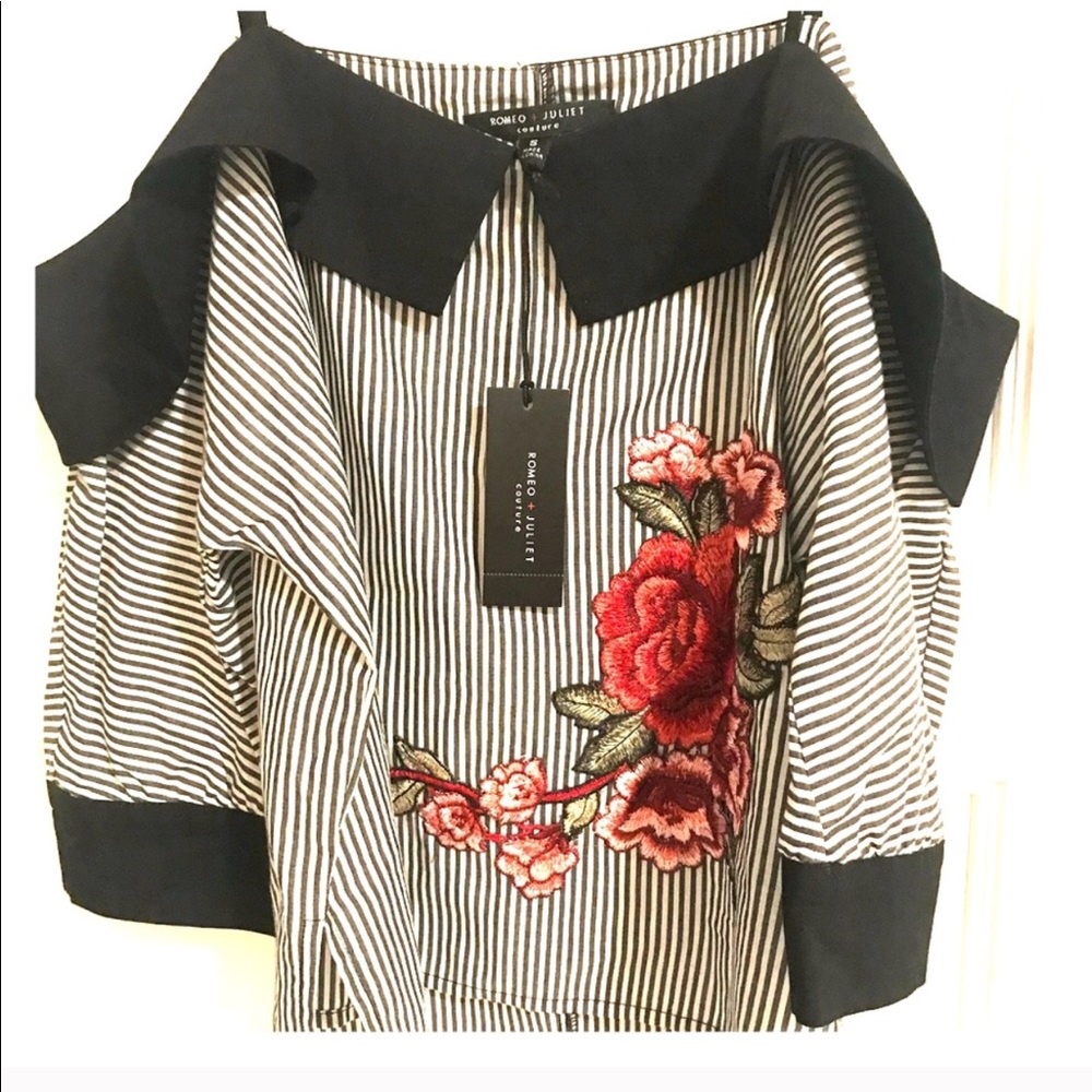 NWOT crop top off the shoulder top